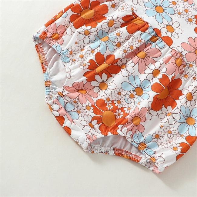 Floral Summer Baby Girl Onesie | Ninja Toddler