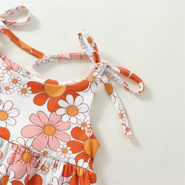 Floral Summer Baby Girl Onesie | Ninja Toddler