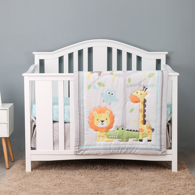 Jungle 3pcs Crib Set | Ninja Toddler