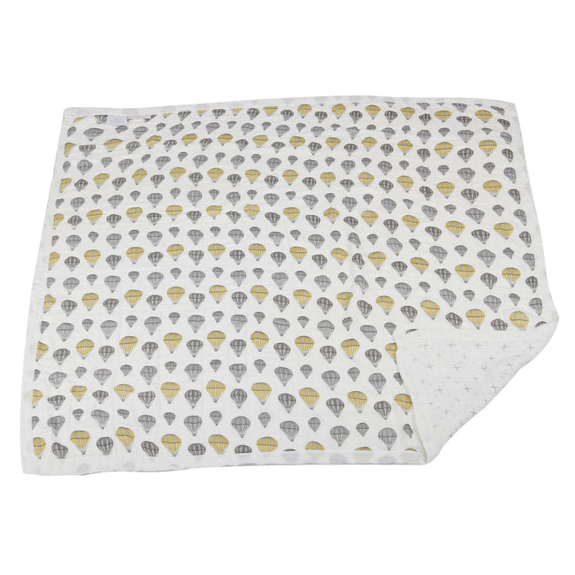 Hot Air Balloon and Northern Star Muslin Baby Blanket | Ninja Toddler