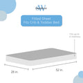 White Fitted Crib Sheet Set | Ninja Toddler