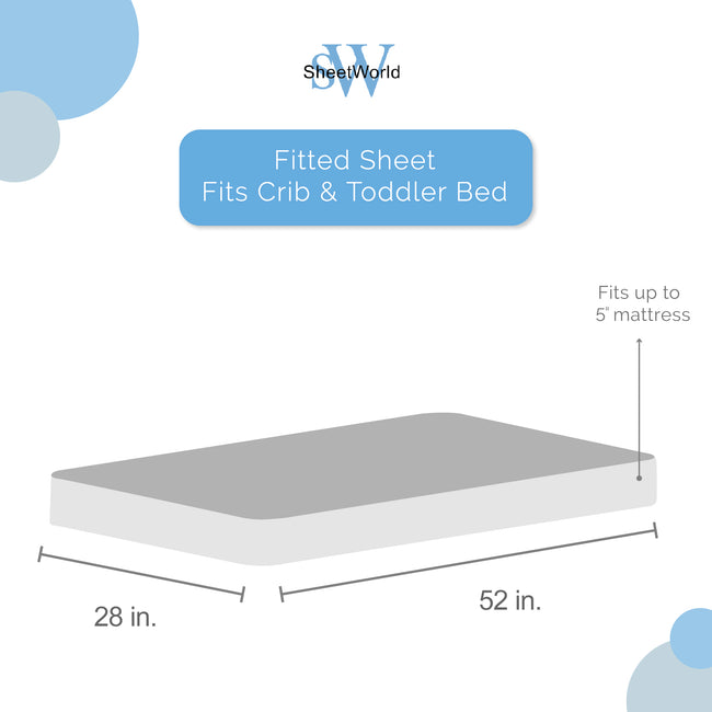 White Fitted Crib Sheet Set | Ninja Toddler