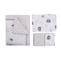 Elephant 4pcs Crib Bedding Set