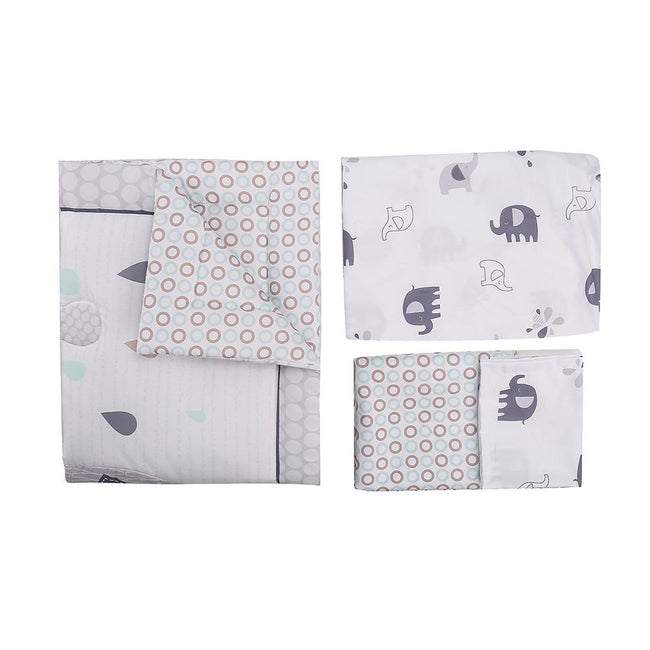 Elephant 4pcs Crib Bedding Set