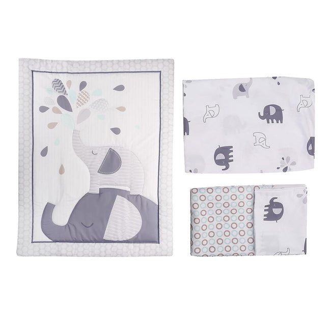Elephant 4pcs Crib Bedding Set