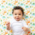 AnimalFun Fitted Crib Sheet | Ninja Toddler