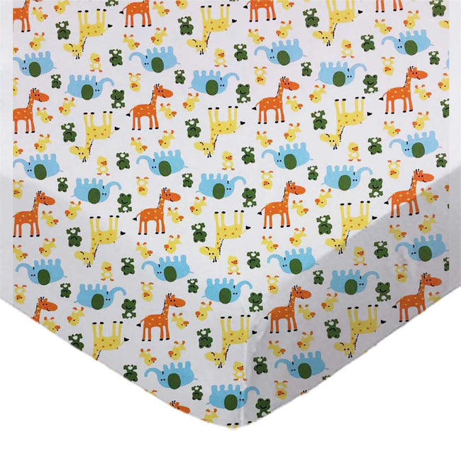 AnimalFun Fitted Crib Sheet | Ninja Toddler
