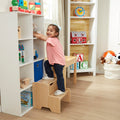 Natural Wooden Step Stool | Ninja Toddler