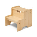 Natural Wooden Step Stool | Ninja Toddler