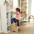 Natural Wooden Step Stool | Ninja Toddler