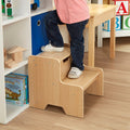 Natural Wooden Step Stool | Ninja Toddler
