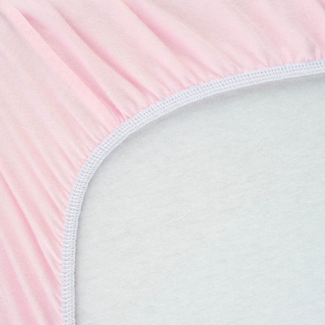 Baby Pink Fitted Crib Sheet Set | Baby Girl Bedding | Ninja Toddler