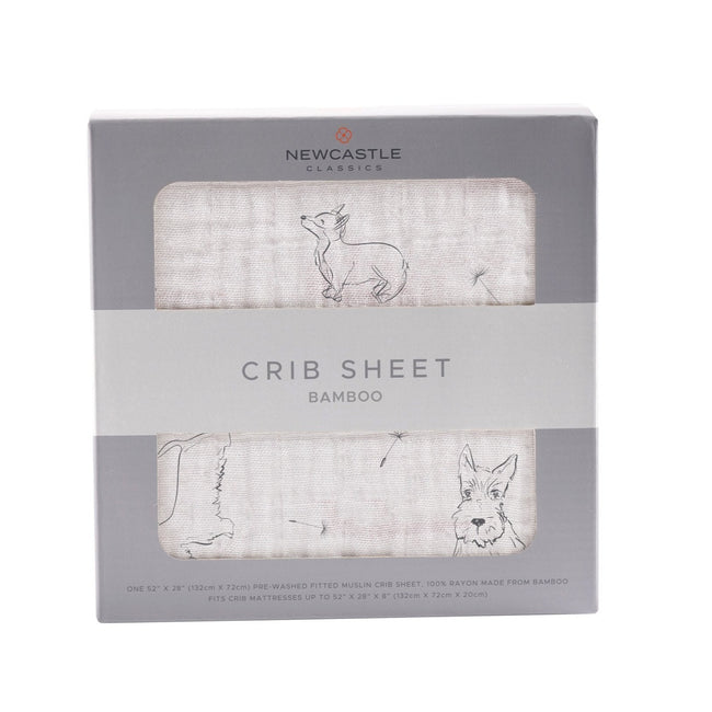 Corgi Bamboo Muslin Crib Sheet | Ninja Toddler
