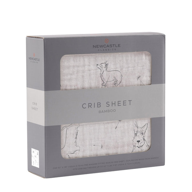 Corgi Bamboo Muslin Crib Sheet | Ninja Toddler