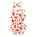 Watermelon Summer Baby Girl Romper