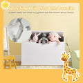Wooden Toy Box With Seat Cushion | Ninja Toddler