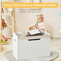 Wooden Toy Box With Seat Cushion | Ninja Toddler