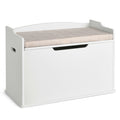 Wooden Toy Box With Seat Cushion | Ninja Toddler