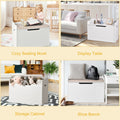 Wooden Toy Box With Seat Cushion | Ninja Toddler