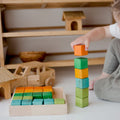 Colored Wooden Blocks | Ninja Toddler
