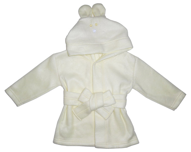 Rabbit Hooded Fleece Robe Yellow | Ninja Toddler