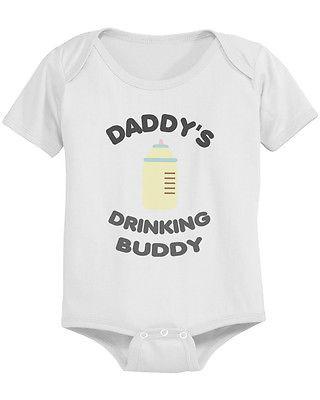 Daddy's Drinking Buddy Cute Baby Bodysuit | Ninja Toddler