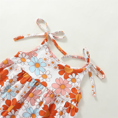 Floral Summer Baby Girl Onesie | Ninja Toddler