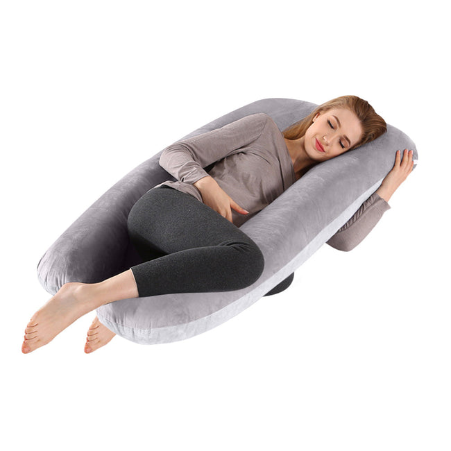 U-Shaped Body Pillow Light Gray | Ninja Toddler
