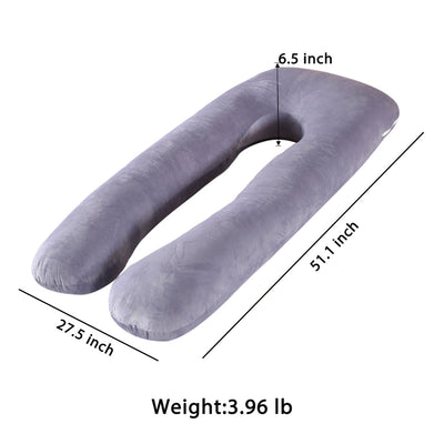U-Shaped Body Pillow measures 51x27 inches | Ninja Toddler