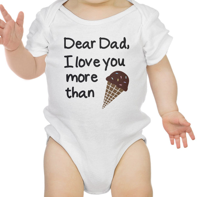 Dear Dad Icecream Baby Onesie | Ninja Toddler